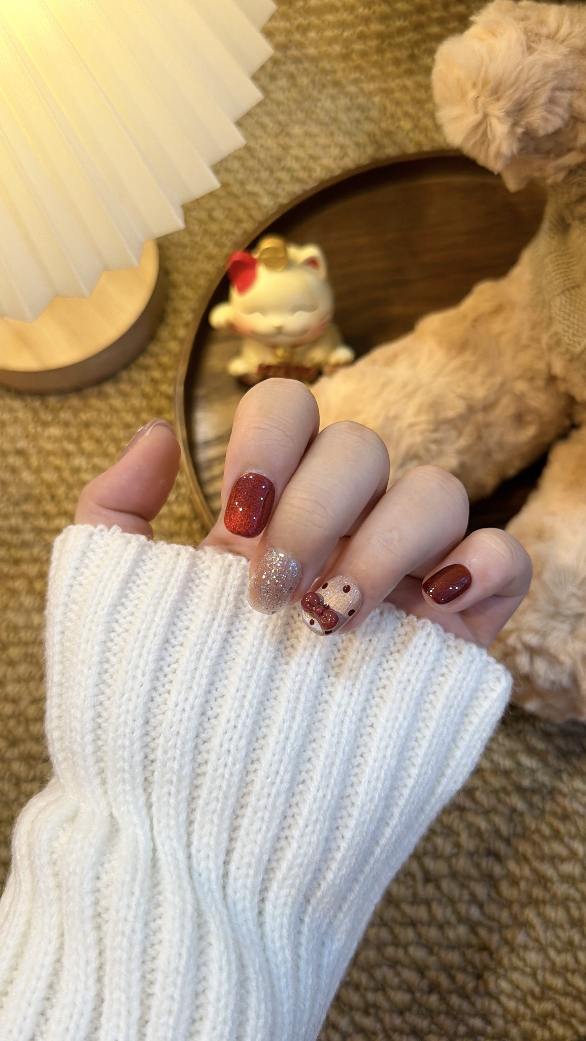 醒狮纳福 短方圆