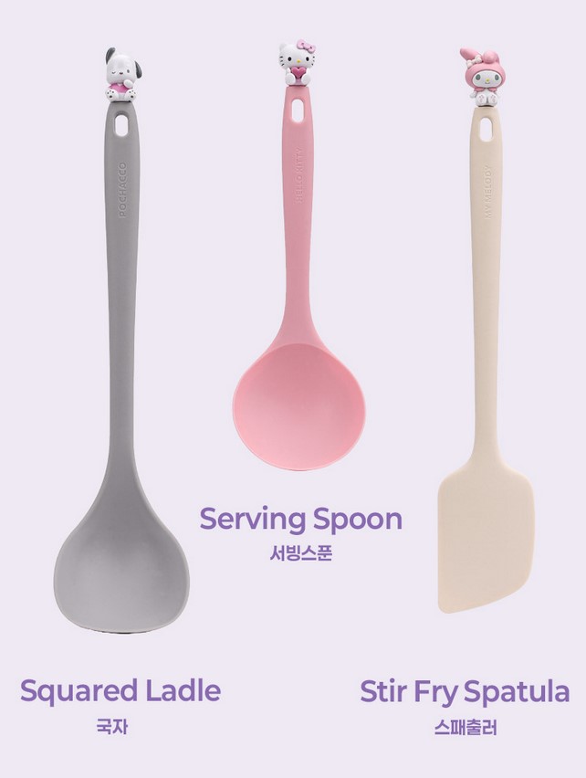 【預訂】韓國直送 Sanrio 公仔矽膠烹飪用具