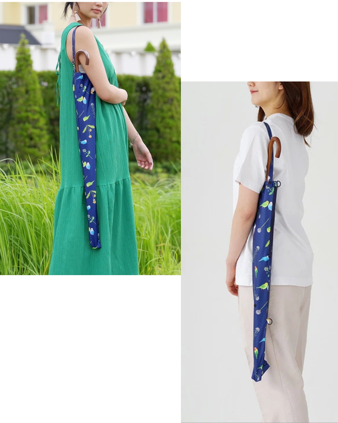 日本代購【 日本直送 nifty colors 免拎遮袋・可上膊 / 斜孭 長遮 / 摺遮兩用 | Hands‑Free Umbrella Case with Shoulder Strap | Long/Folding 2‑in‑1 】﻿﻿