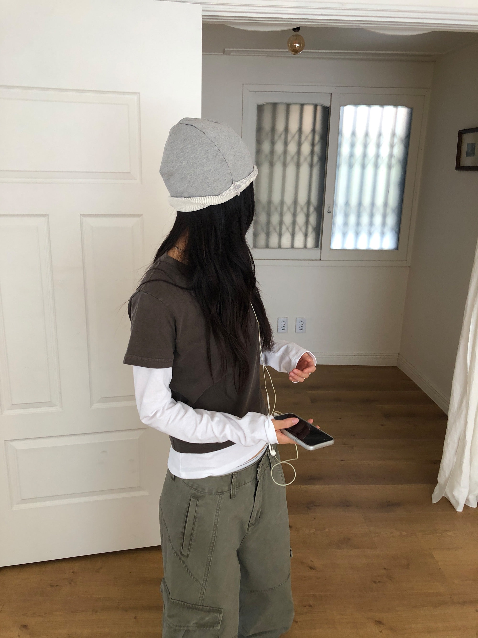 Cotton Wide-Leg Cargo Pants