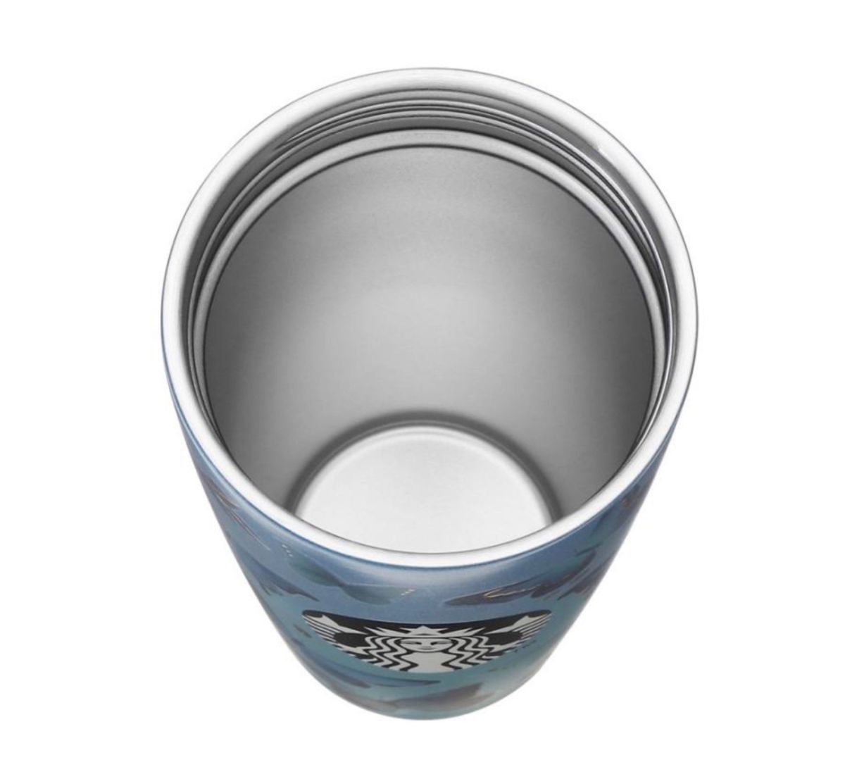 日本Starbucks限定 藍蝴蝶造型保溫杯 355ml