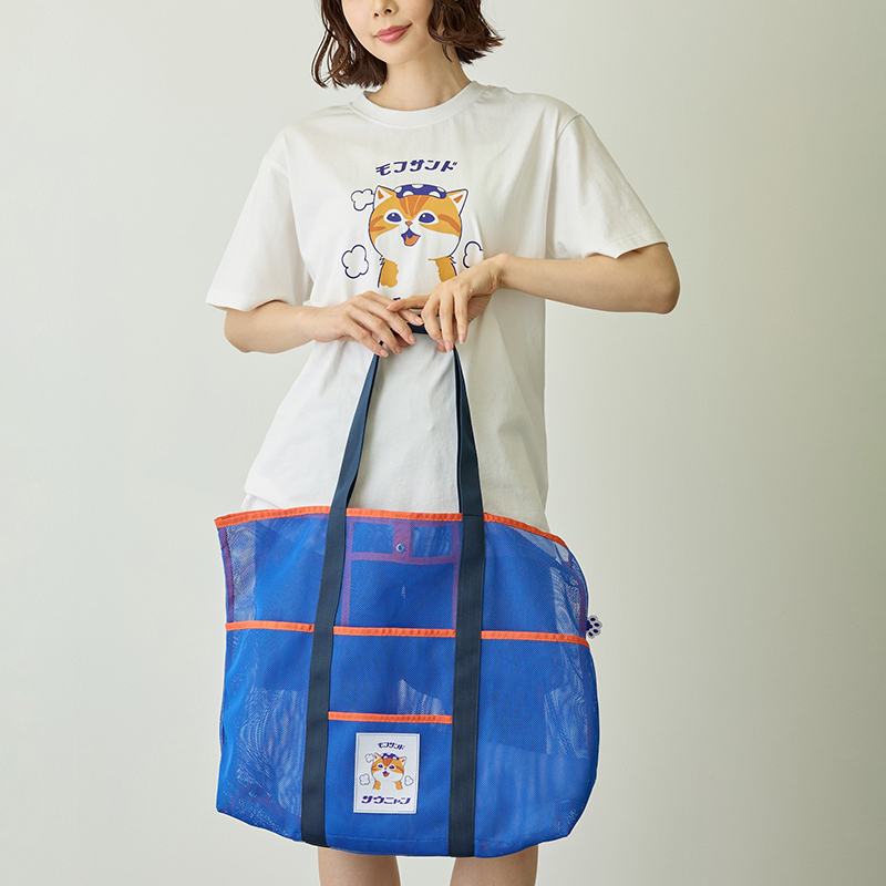 🎀【預訂】 mofusand 網袋  Blue