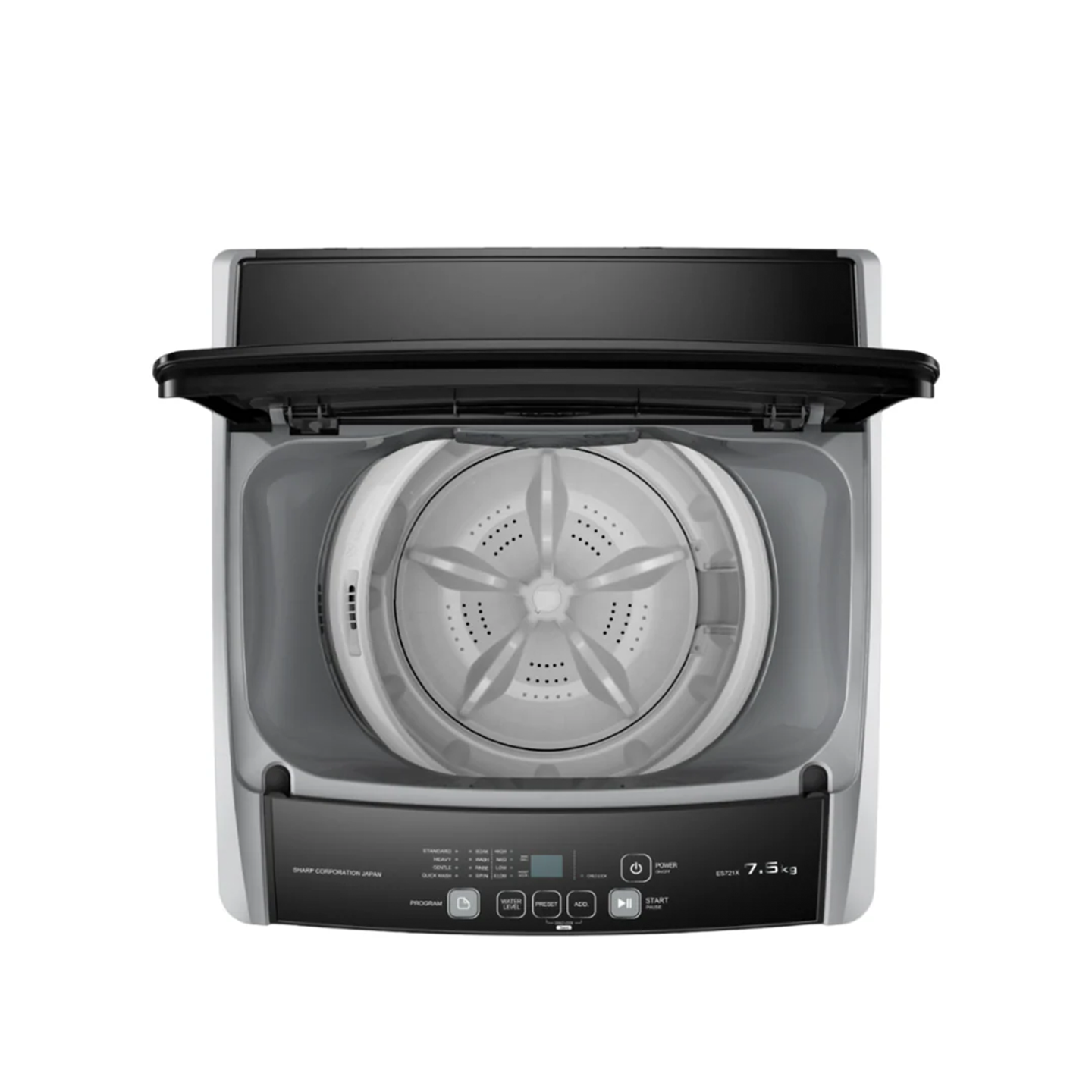 Sharp 7.5kg Top Load Washing Machine (ES721X)