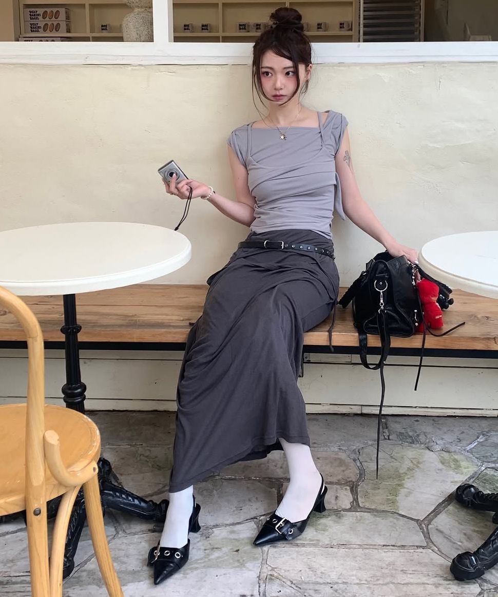 🇰🇷訂購｜FLARE UP 26SS｜Layered Bustier T-Shirt 4色 