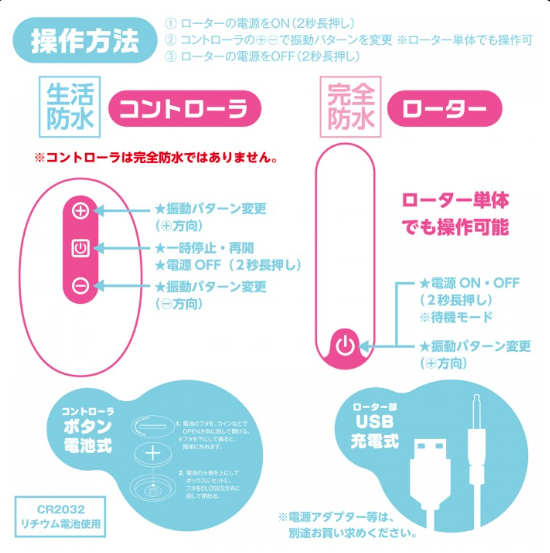 Wild one 完全防水 Docodemo 遙控震蛋
