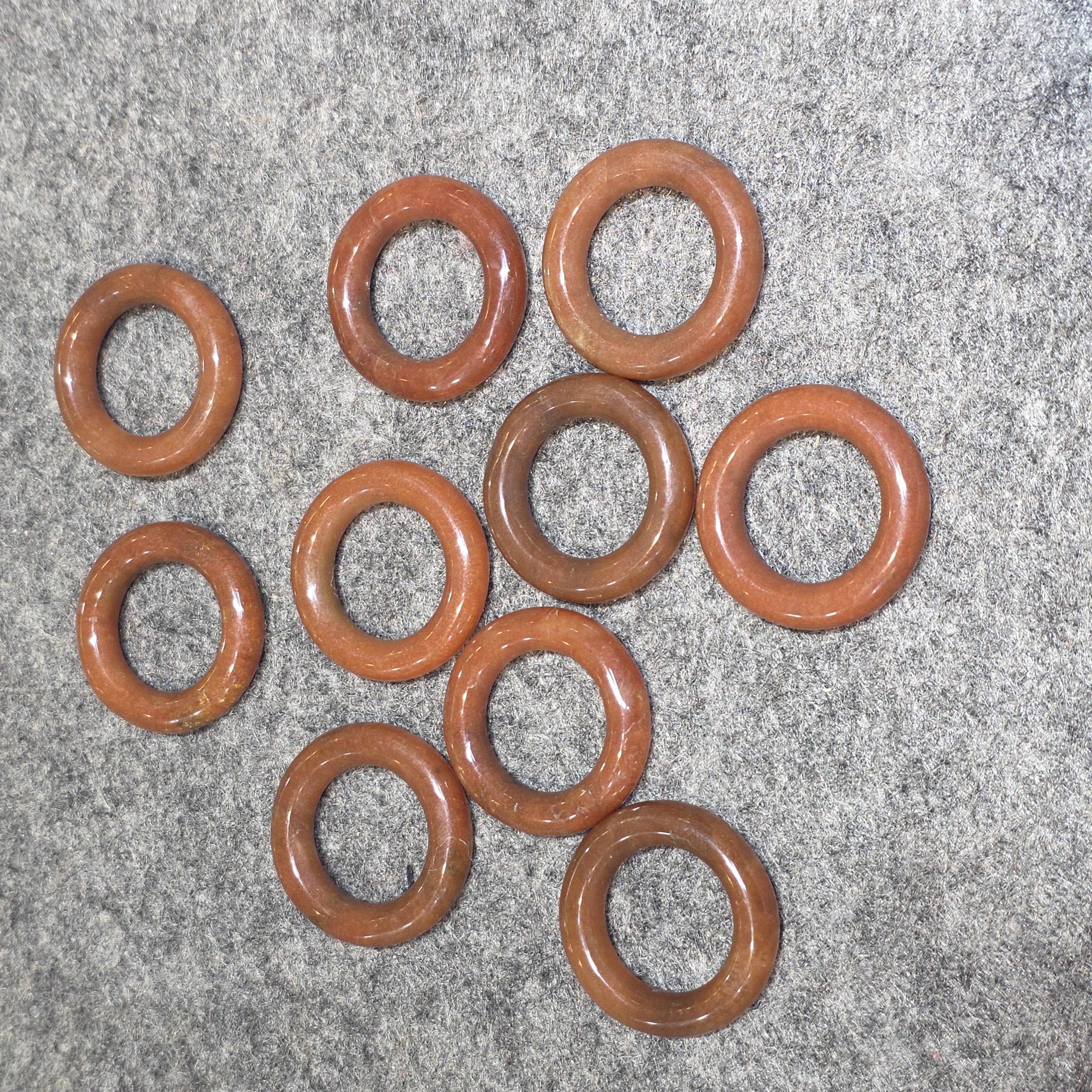 紅東寧圓環織繩頸鏈