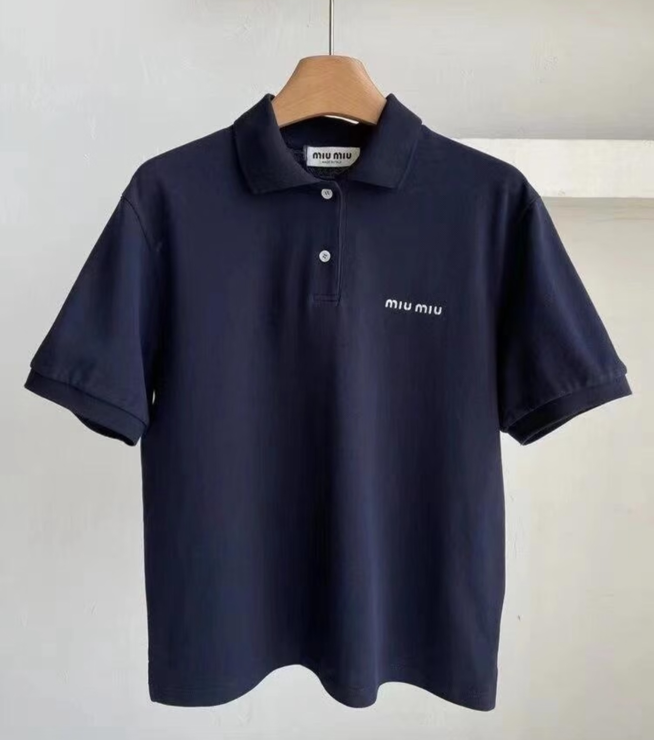 訂貨📮 新款 MIUMIU深藍色 Polo Size XS/S/M/L 折扣✨