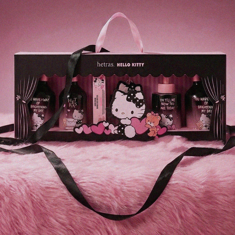 [hetras x Sanrio] Hello Kitty Black Limited Gift Set
