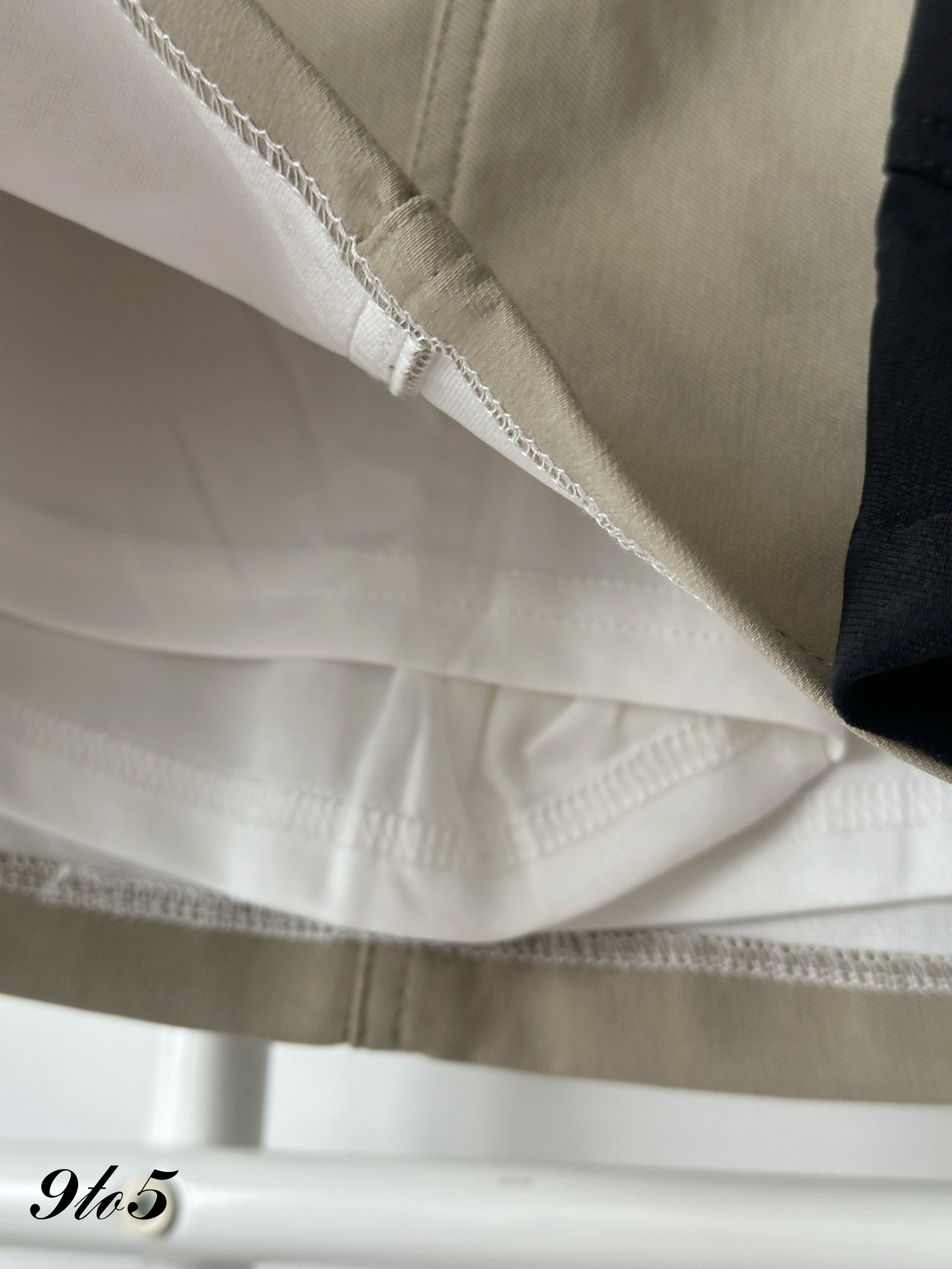 S1961 A Line Short Skirt - Black & Khaki