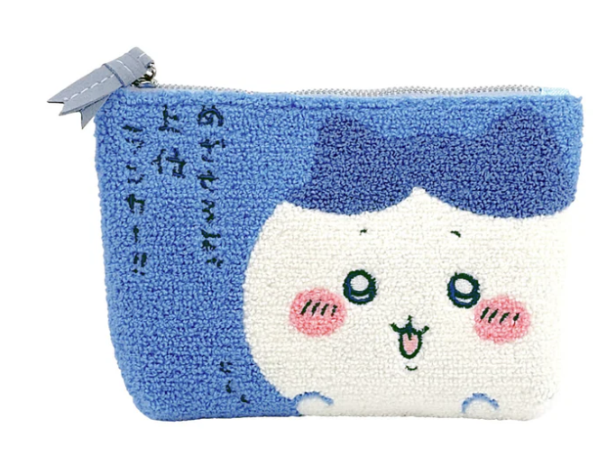 Chiikawa 三層分格刺繡花拉鏈袋 -小八貓