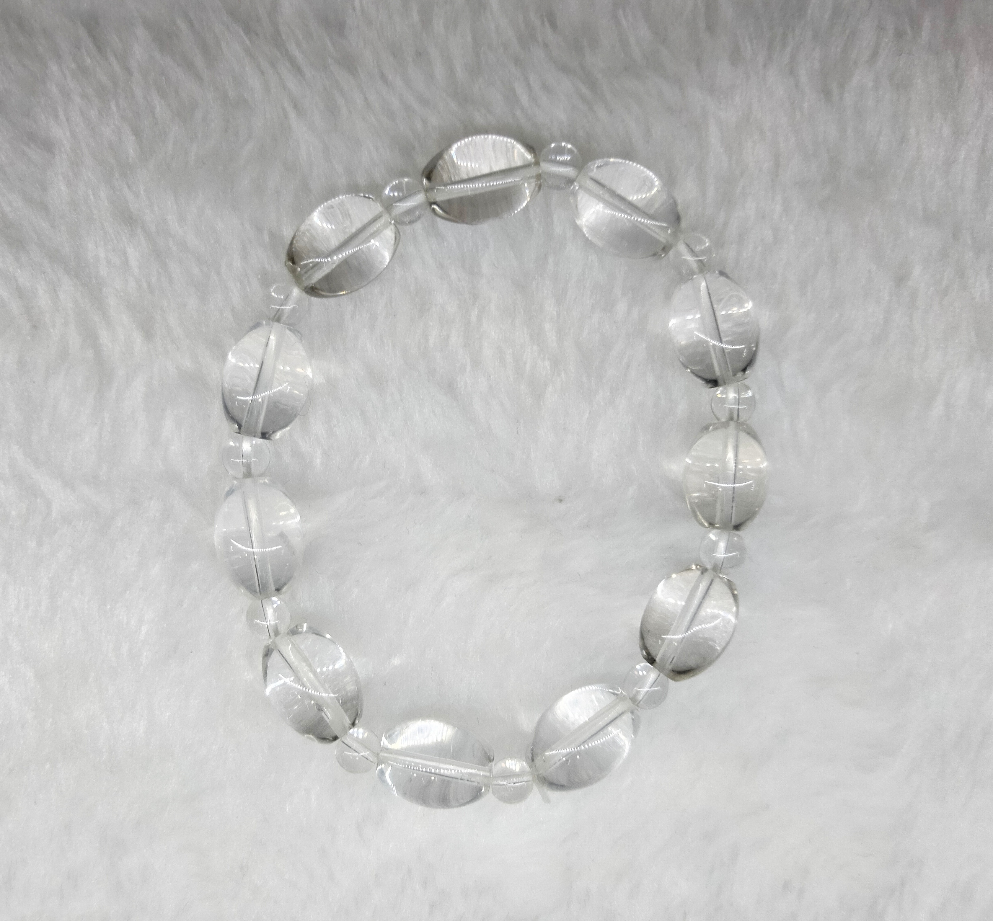 白水晶手串 (水滴形)