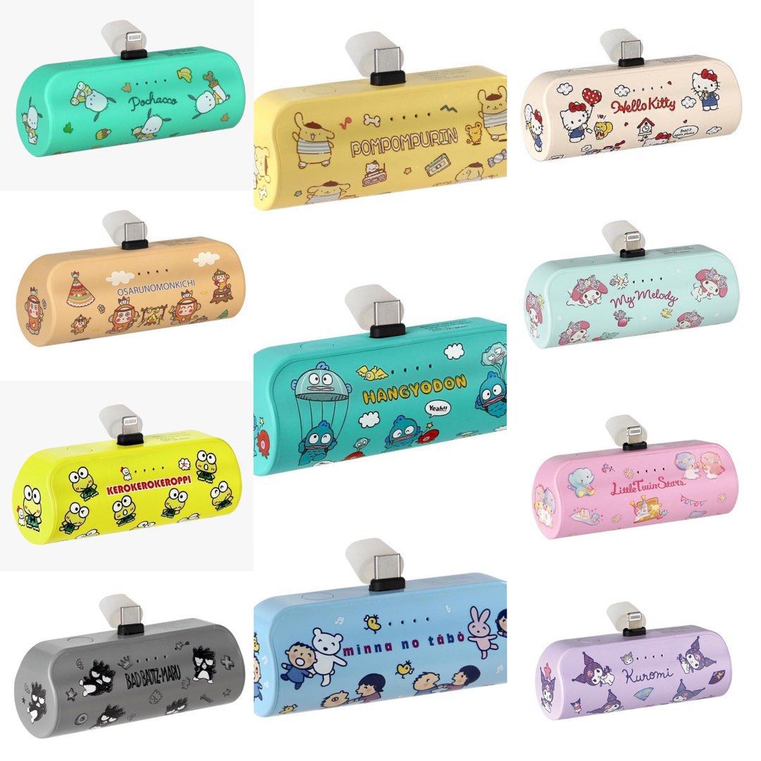 (Type-c)Sanrio 授權卡通人物迷你充電寶 5000Mah