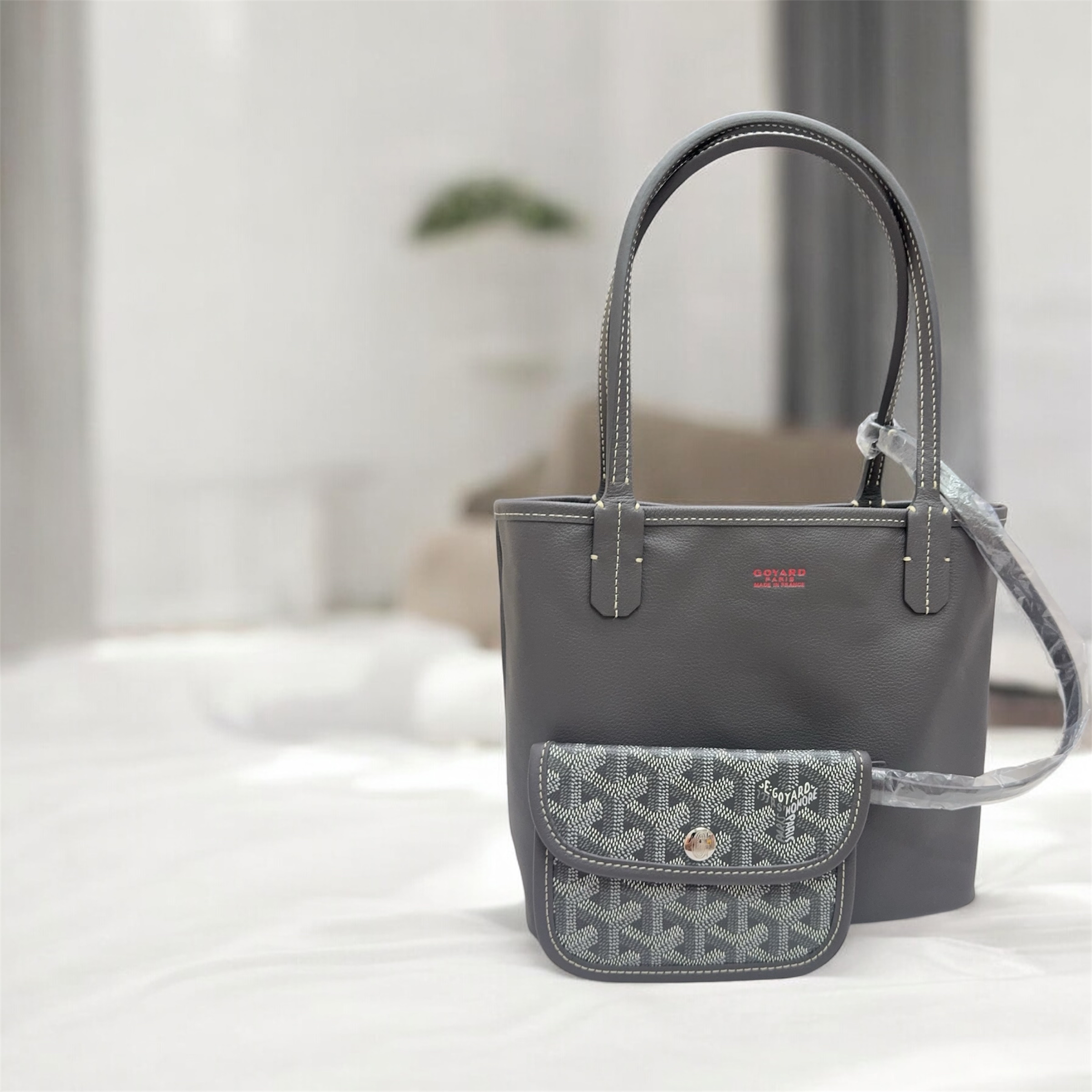 未使用品-Goyard Mini Anjou Bag-Grey