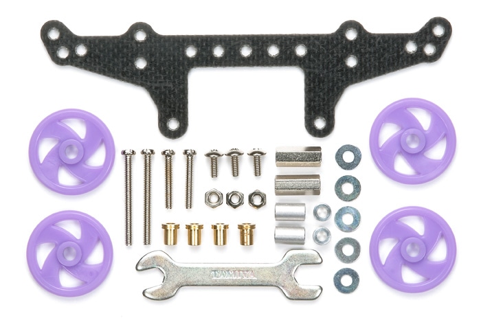 FRP REAR DOUBLE ROLLER STAY (w/19mm LOW FRICTION ROLLERS)