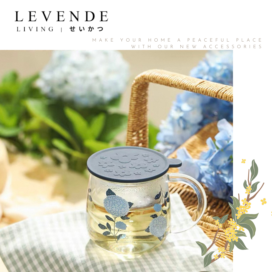 Levende 繡球花高硼硅耐熱玻璃杯