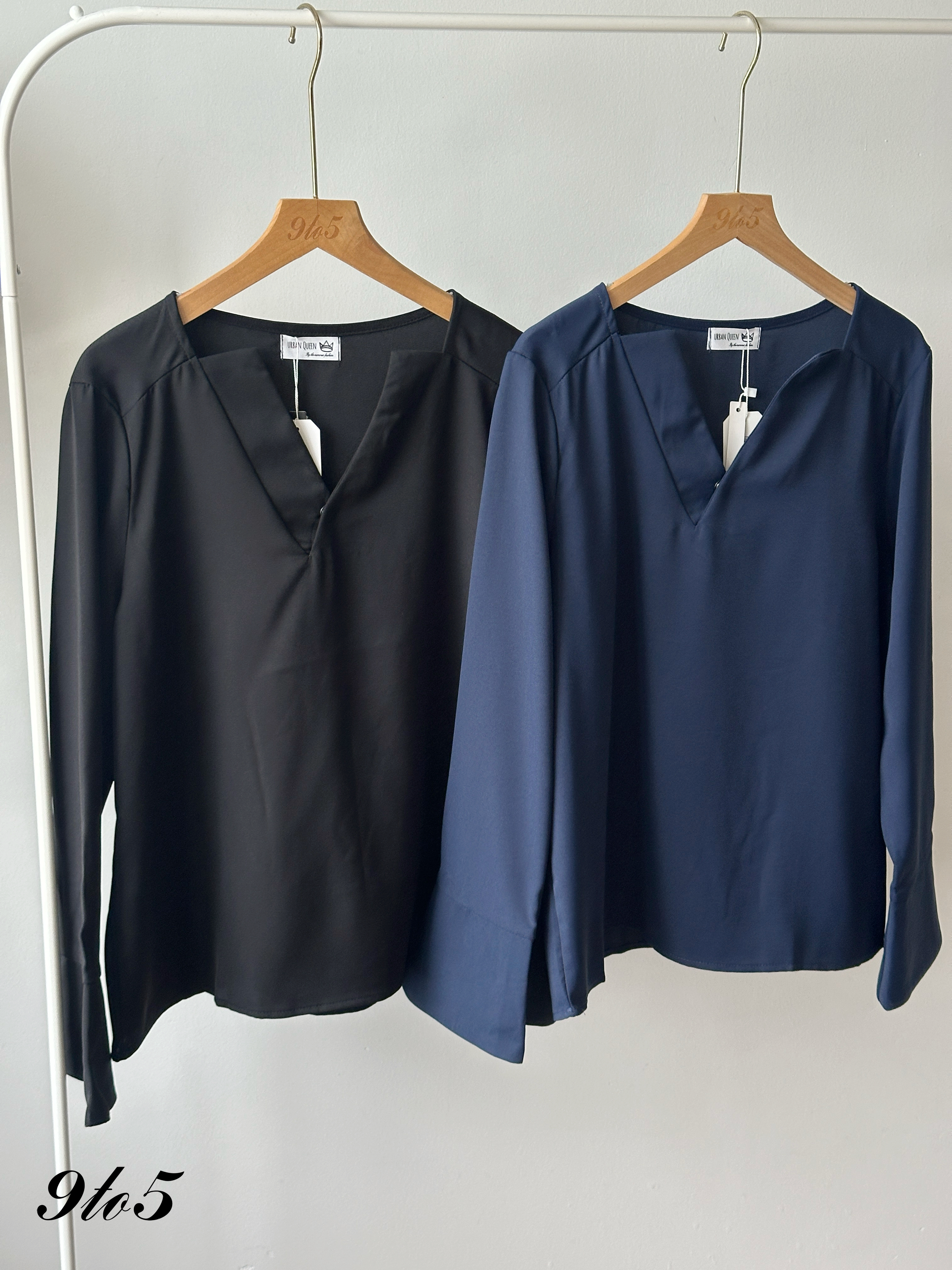 T4360 Long Sleeve V Neck Shirt - 4 Colors 