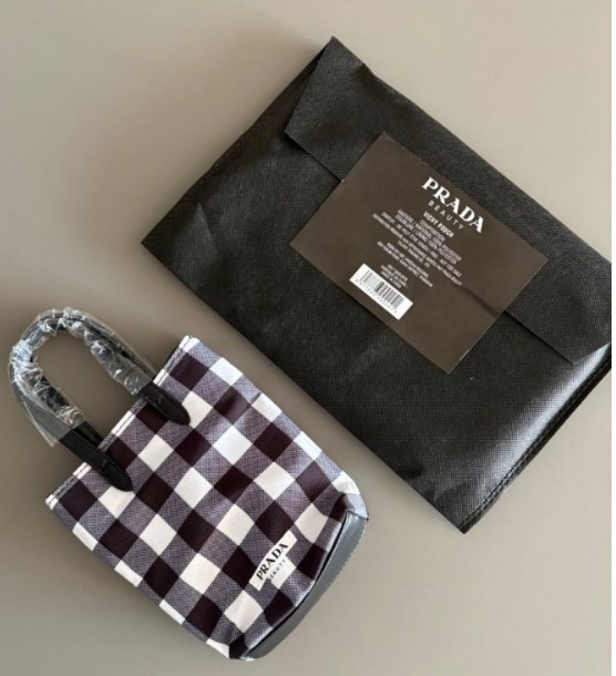 即將下架 清貨價🌈A116 - Prada 韓國粉紅色格紋手提袋 (改裝)