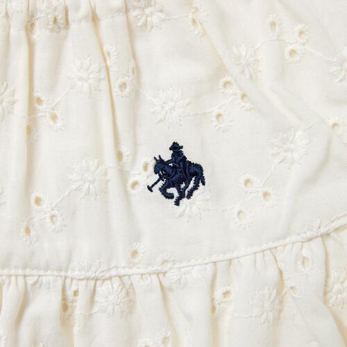 🇯🇵預訂 日本直送🇯🇵Polo Baby刺繡通花荷葉邊無袖白色包屁衣