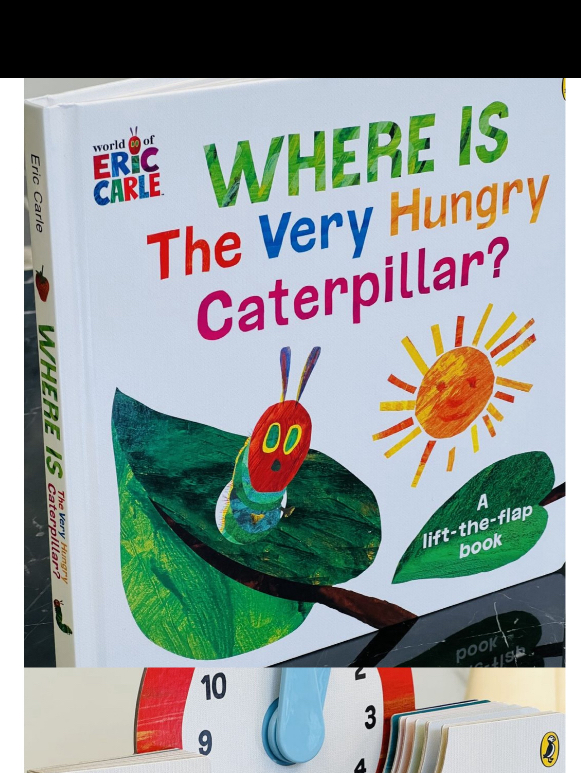 The world of Eric Carle what's the time?the very hungry caterpillar's 123 finger puppet book.where is the very hungry caterpillar. Roster's off to see the world