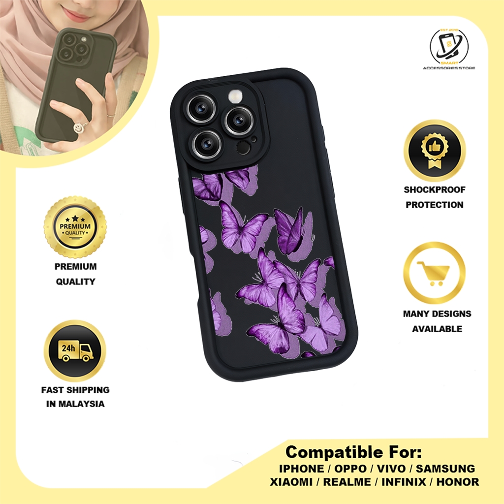 TPU DESIGN CASE PHONE FOR OPPO - DESIGN BUTTERFLY A