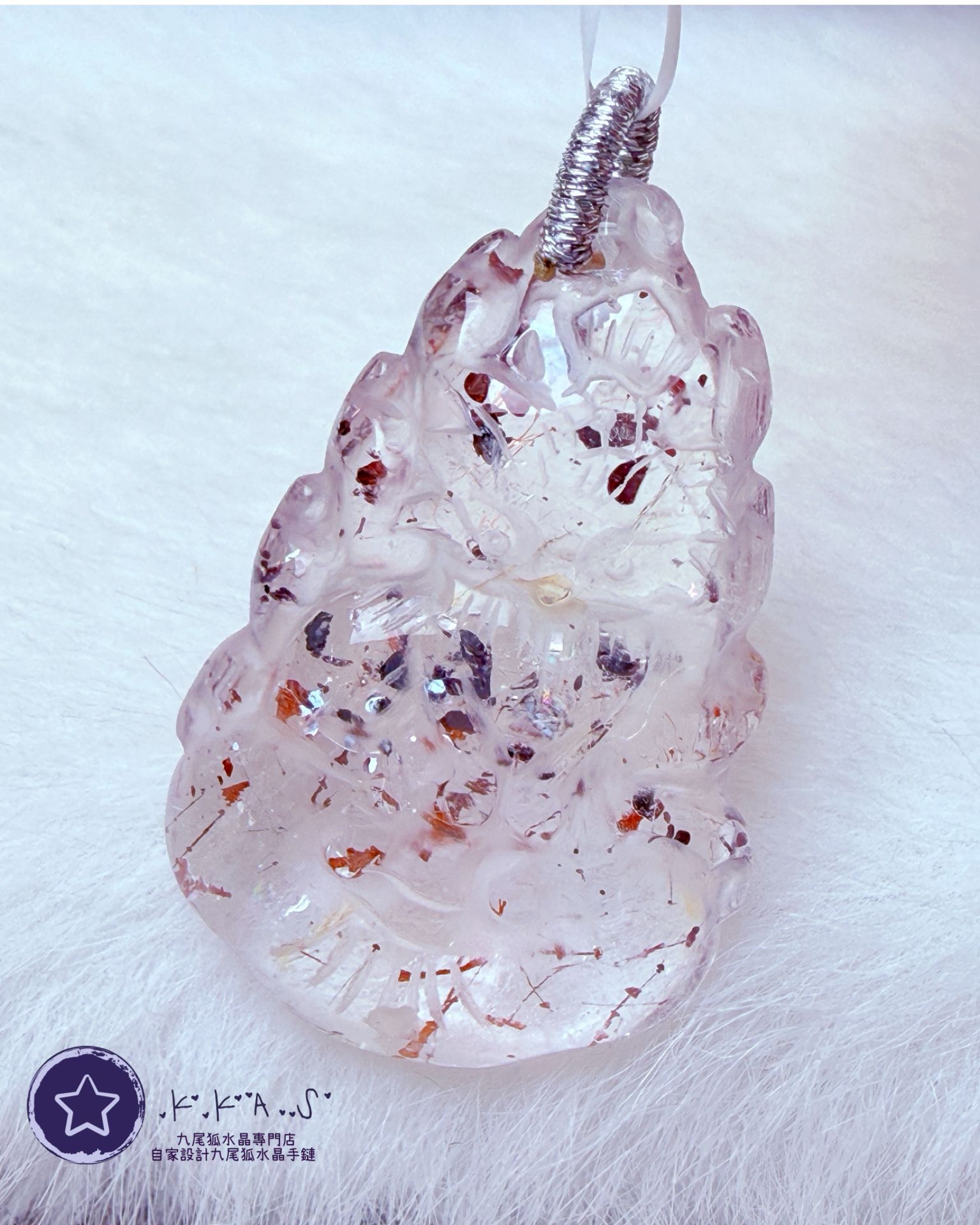 K00192 超七 如意狐 - 吊墜/手牌兩用款