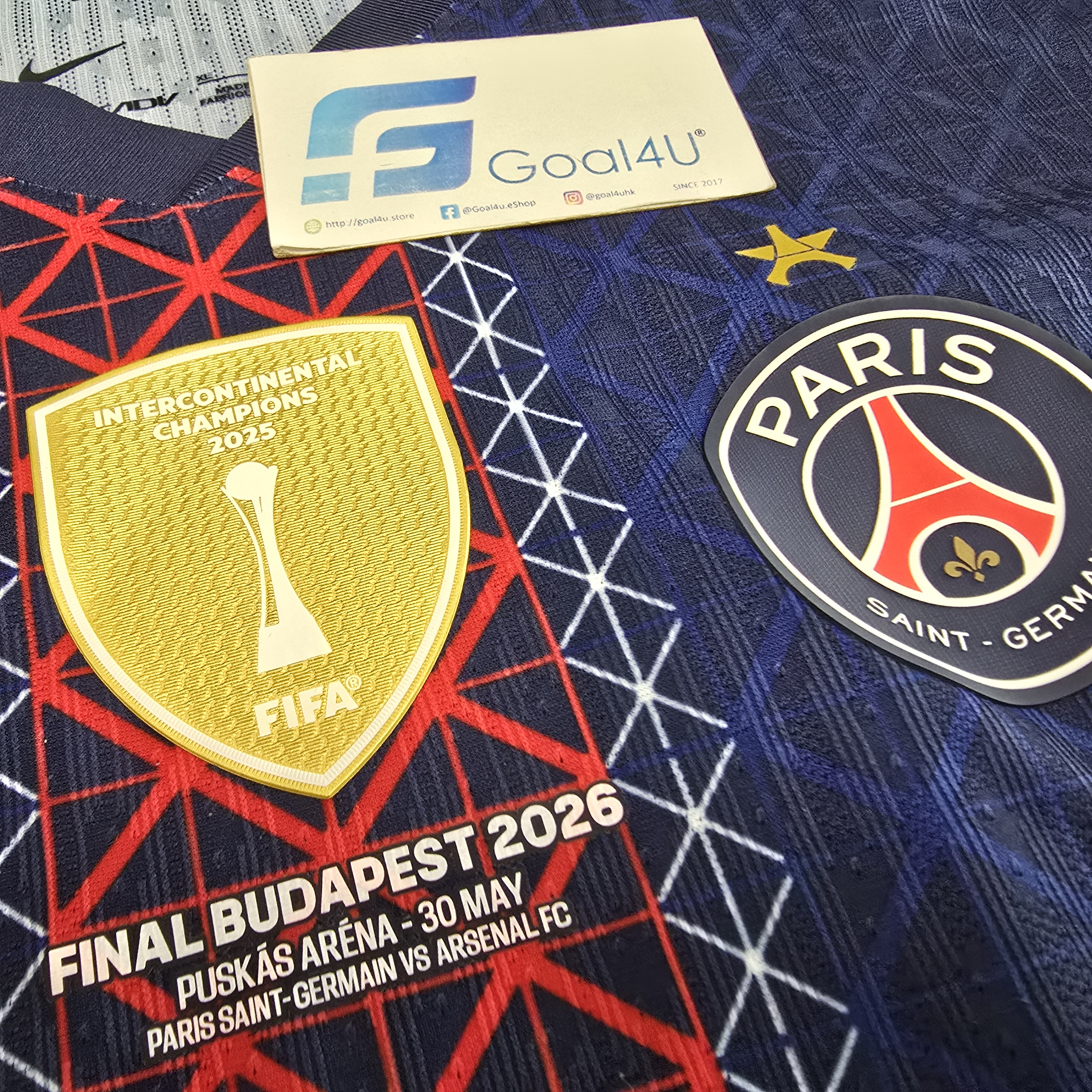 歐聯決賽版🏆 Nike PSG 巴黎聖日門 2025-26 主場球員版球衣 (可加印字章) HJ4547