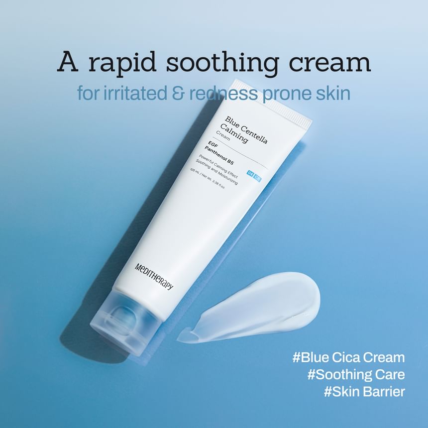 韓國🇰🇷直送✈️Meditherapy藍色積雪草舒緩面霜100m