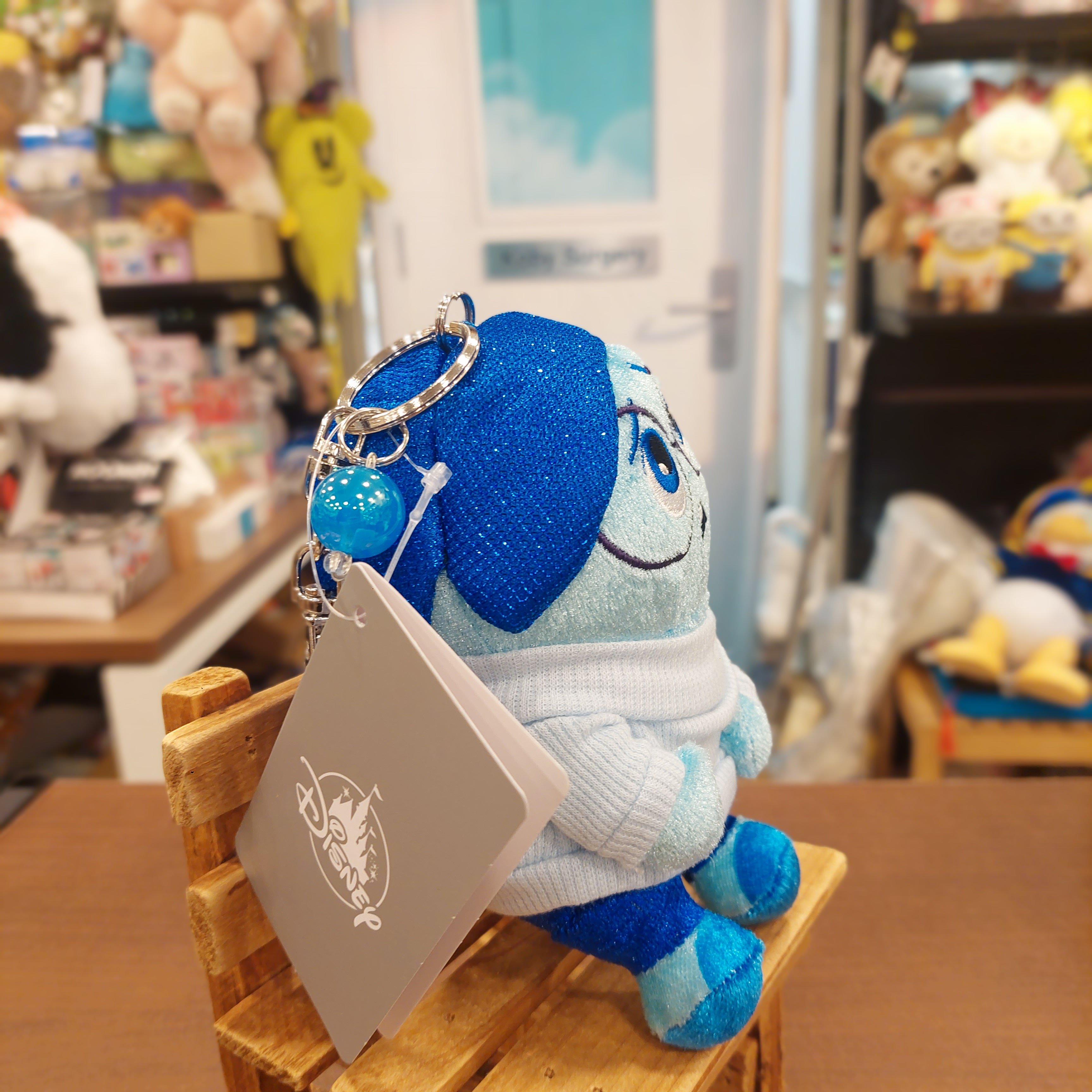 原裝日本 Disney 呀愁 Sadness 公仔吊飾 掛件 inside out