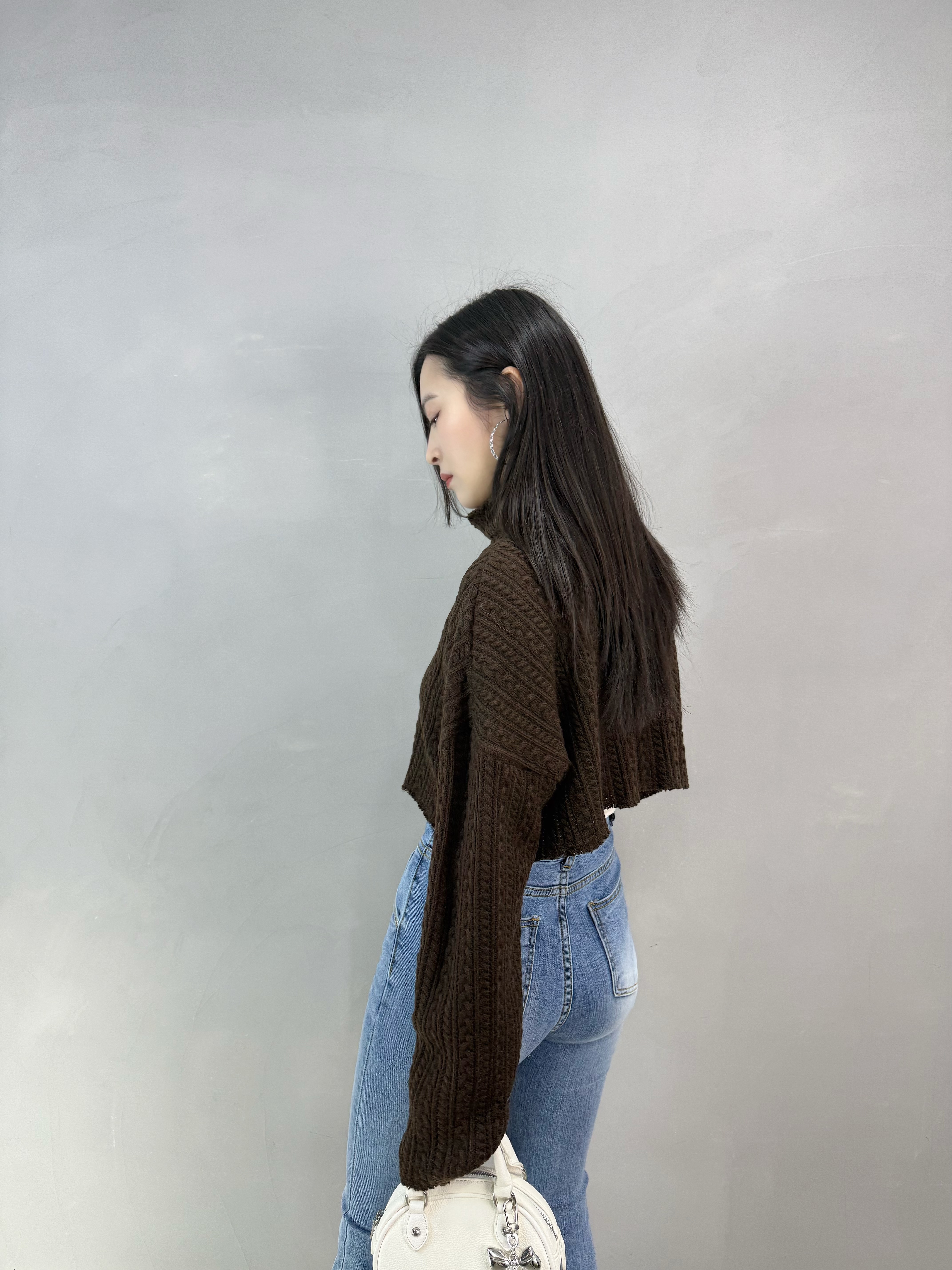 E74 高腰提臀喇叭牛仔褲