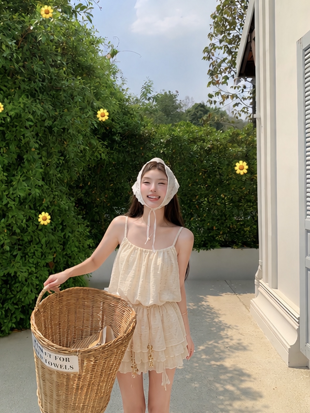 1801 Soft ruched singlet top | 柔感抽褶吊带