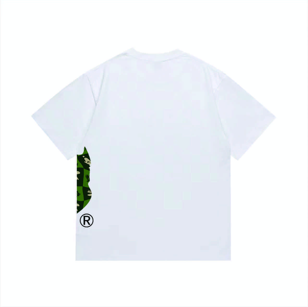 Bape Distortion Side Big Ape Head Tee