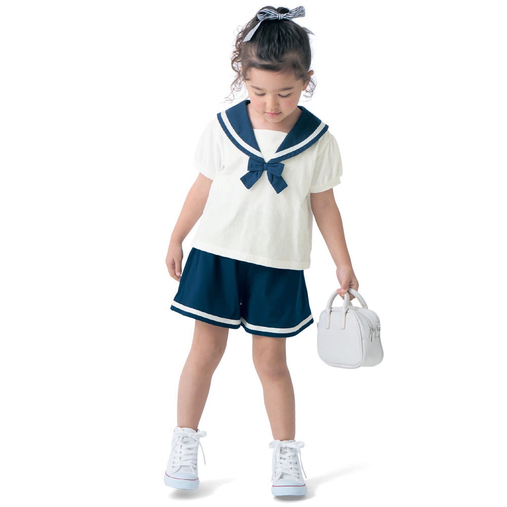 🆕【⭐訂購⭐】 🇯🇵日本直送🌀水手造型短袖上衣+短褲套裝🌀 [PLCA-0228] [260426]