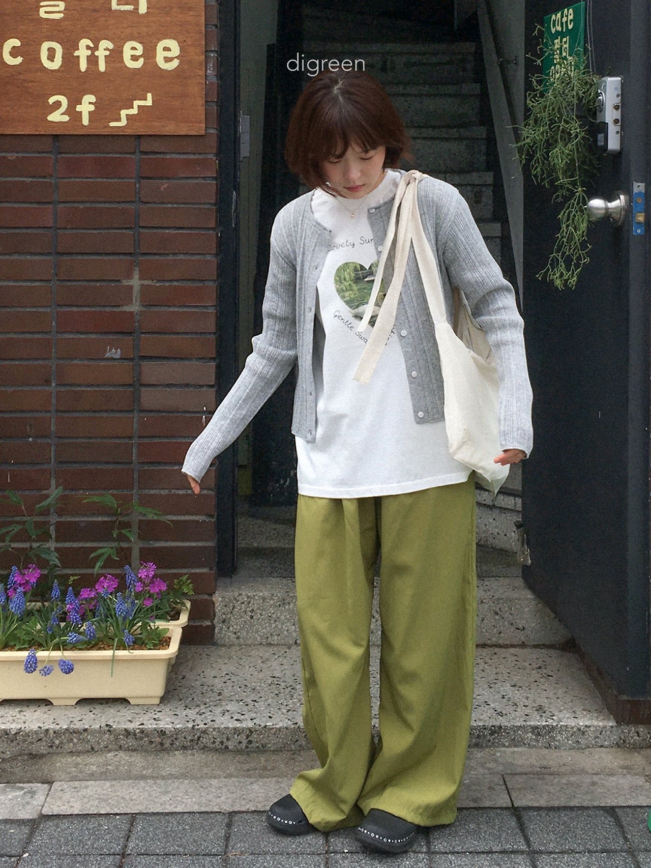 Digreen | 親子Cardigan (Grey L105-110/Adult)