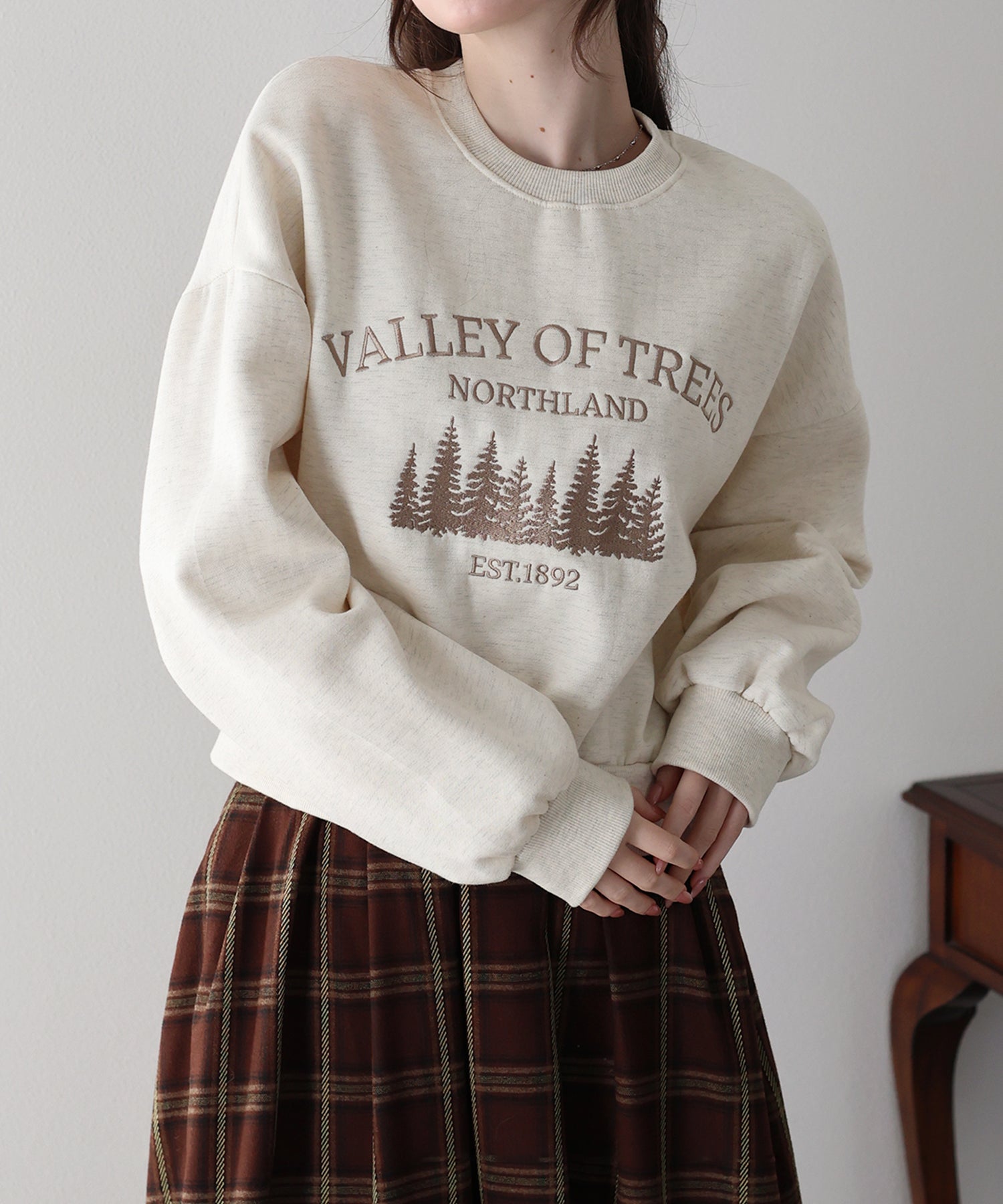 <限量現貨><JP>店主自留！北歐風Forest 刺繡衞衣* 2色入