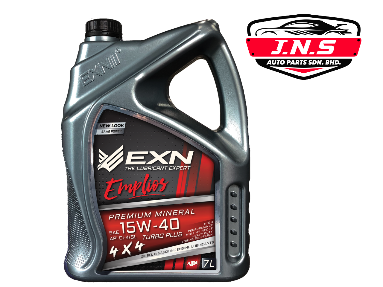 EXN Emplios Premium Mineral SAE 15W-40 API CI-4/SL Turbo Plus 4x4 Diesel & Gasoline Engine Oil 7L