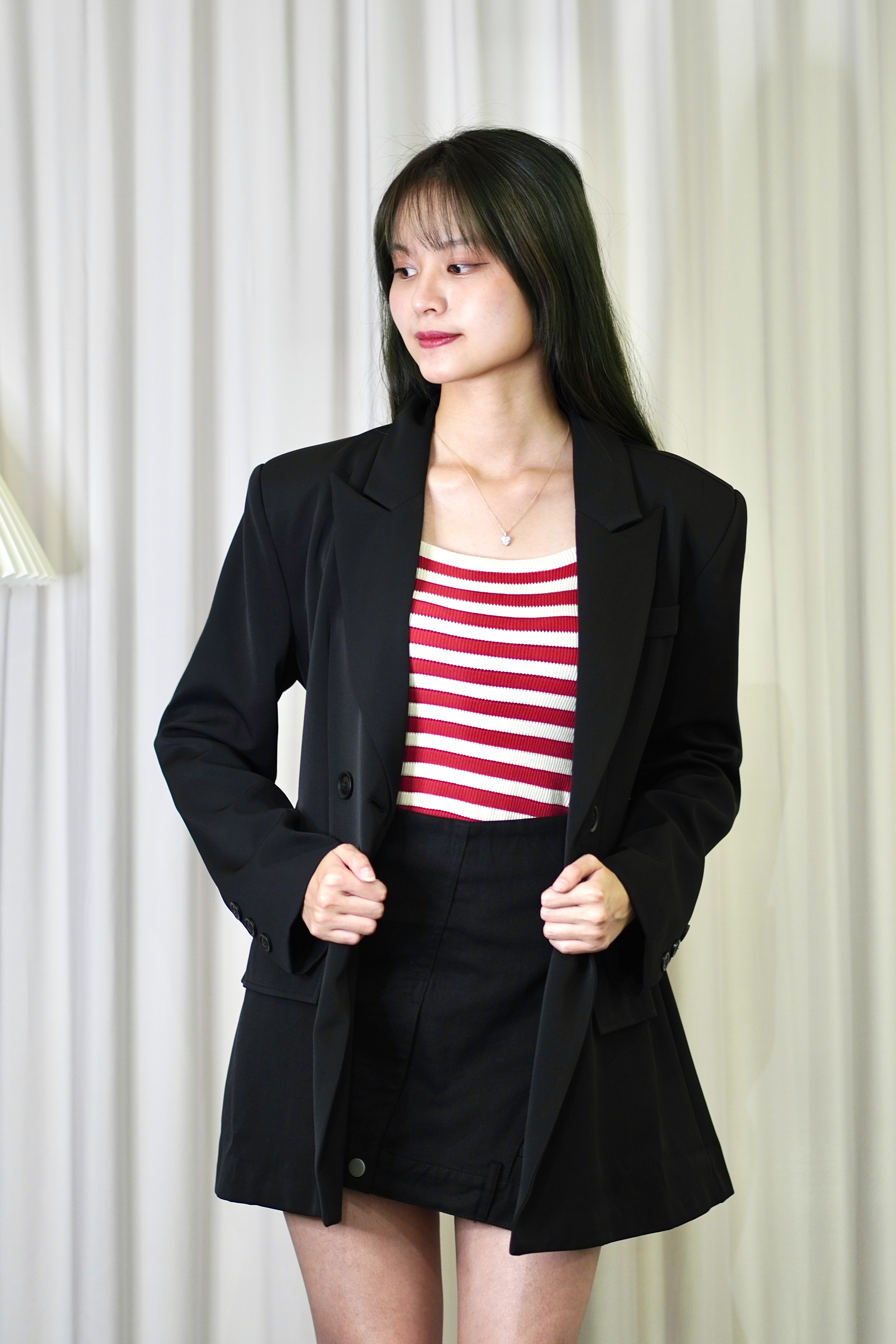 938 Stripe Knit Camisole Tube