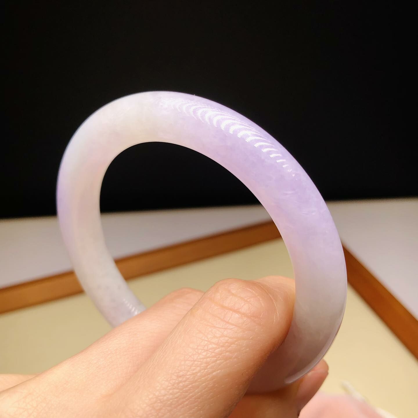 冰藍紫圓鐲56.7mm