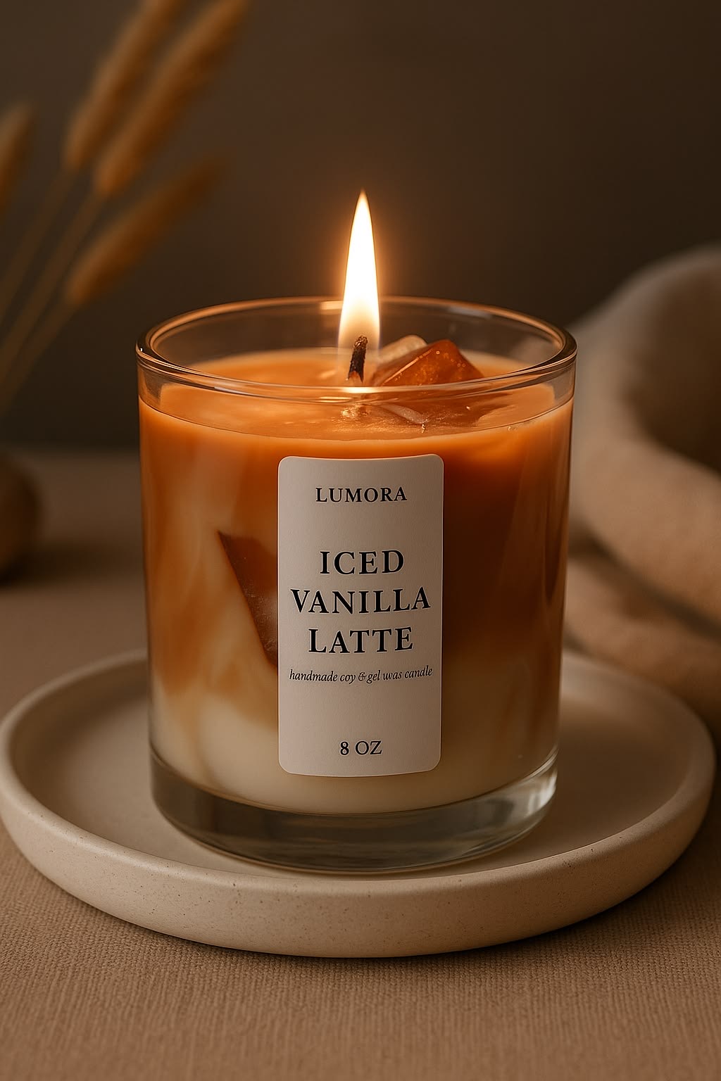 Iced vanilla latte