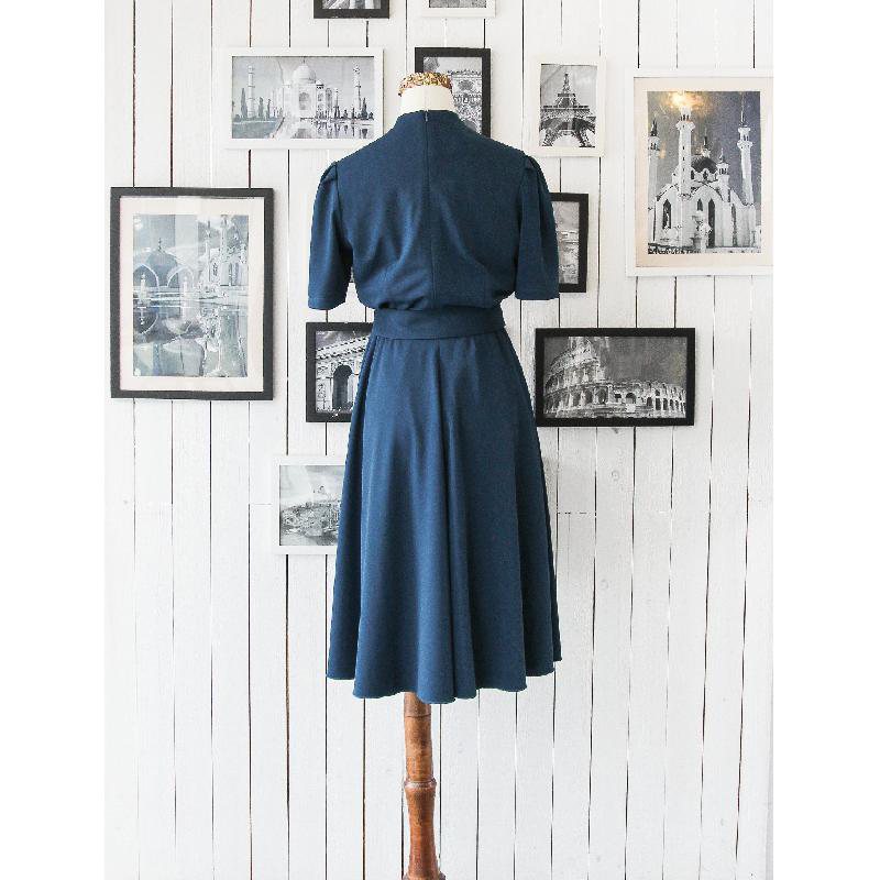 SOLD OUT 1940s Inspired Evening Cross Front Dress (FM008)