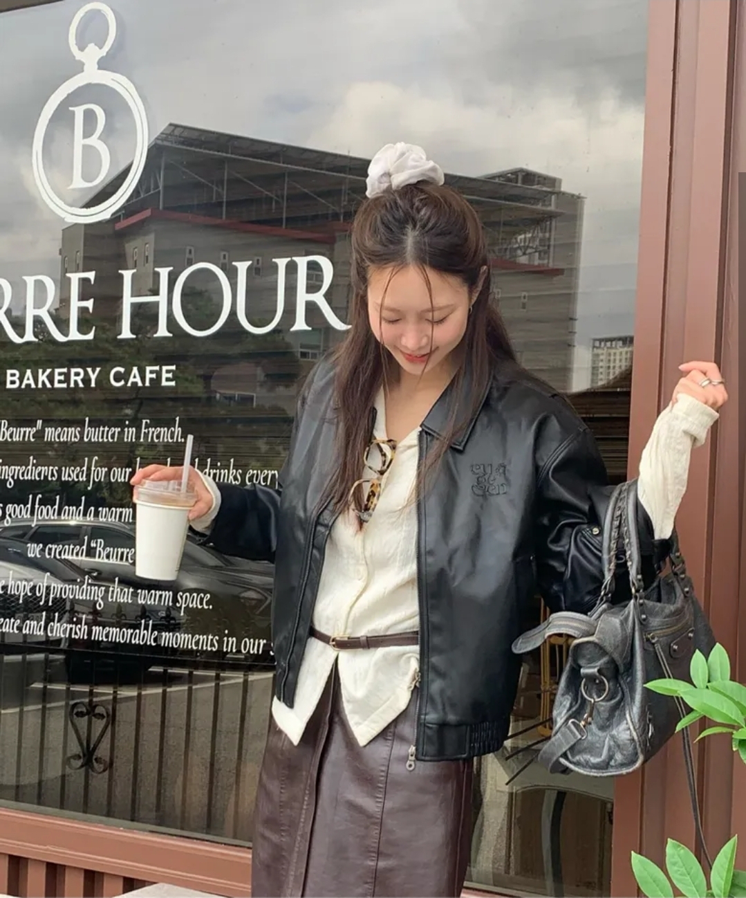 Euggen 2-Way PU 極簡氣質皮褸