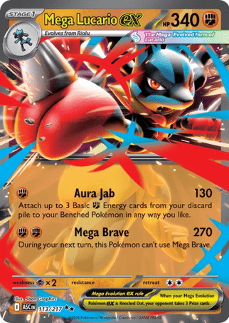 Pokemon TCG Ascended Heroes - Mega Lucario EX-113/217