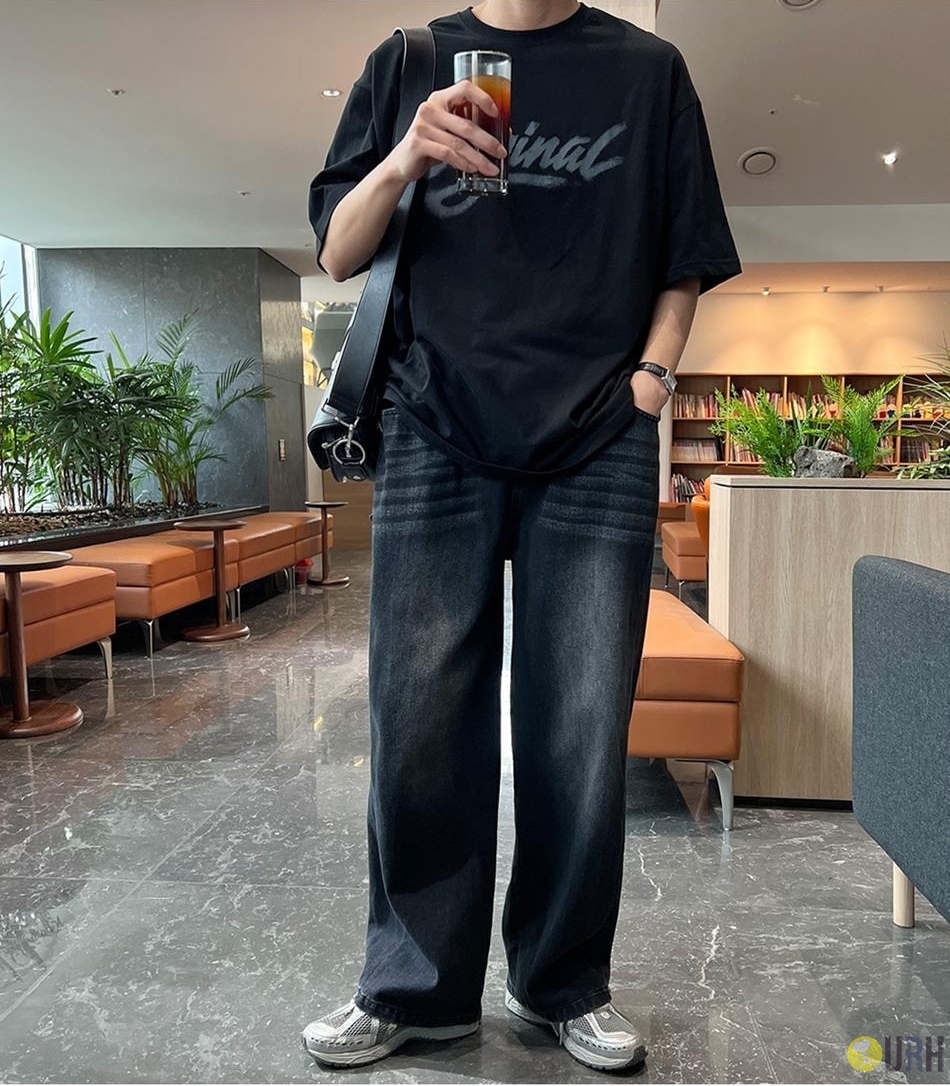 【100%保證韓國直送】韓系復古噴染水洗 Original 字母印花寬鬆短袖 Tee 👕 [4 color] RG114952