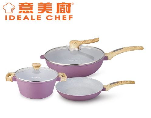 IC17230WP1/ (Y) 鋼化鑄鋁易潔廚具6件套