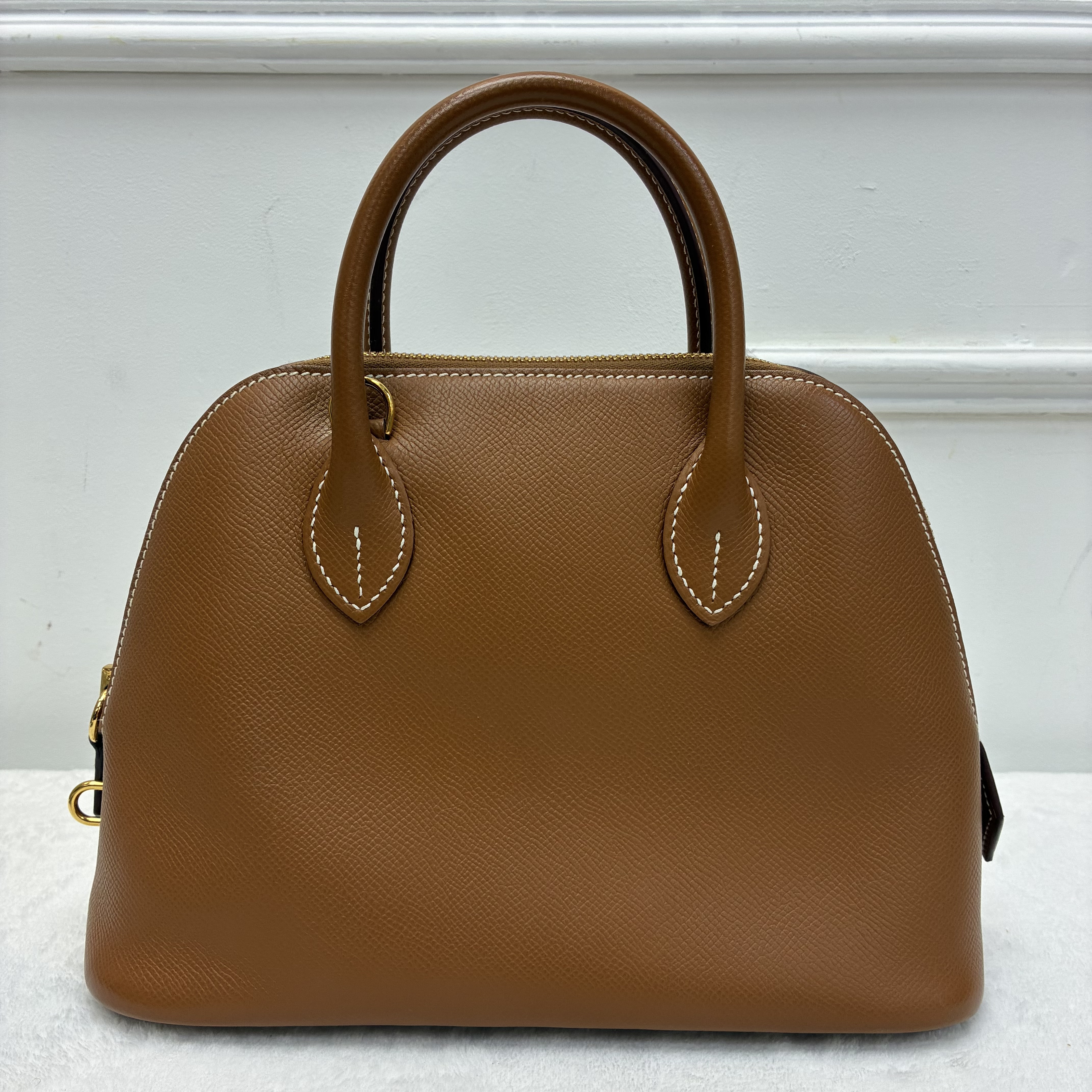 Hermes Bolide 25 金棕色金扣 EC皮