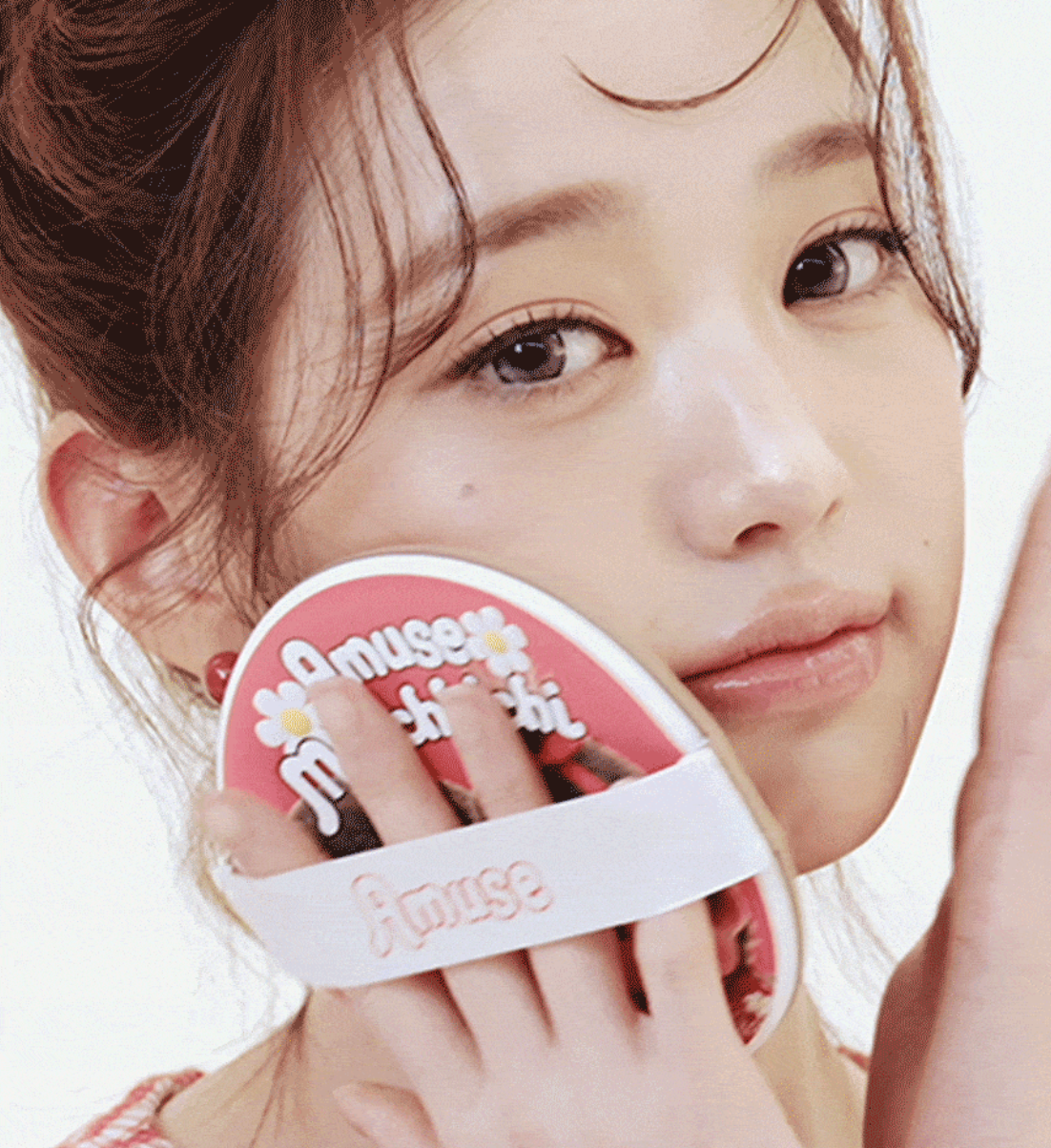 韓國 Amuse x Monchhichi 大尺寸 粉底撲
