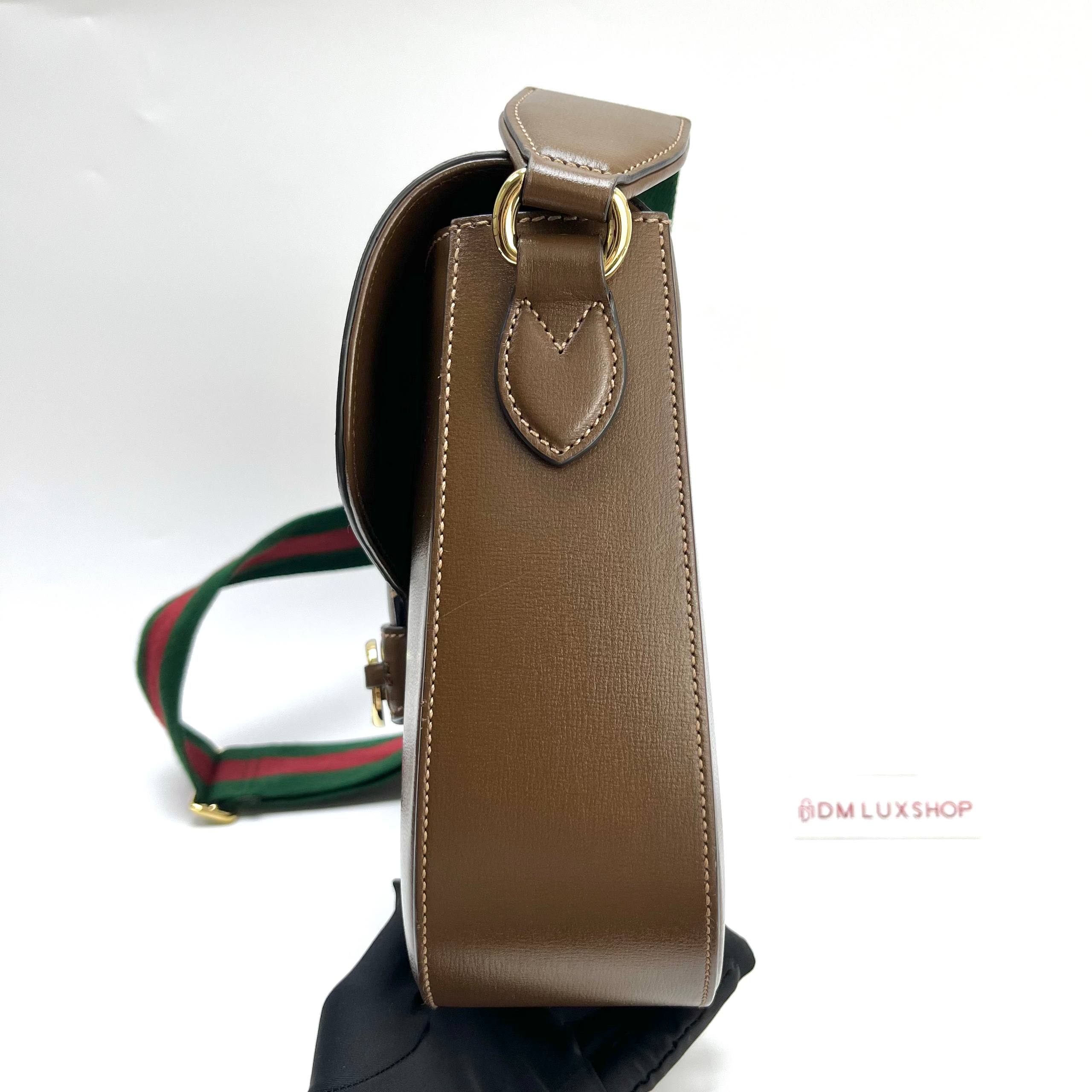 Gucci 1955 Horsebit Large Brown Shoulder Bag