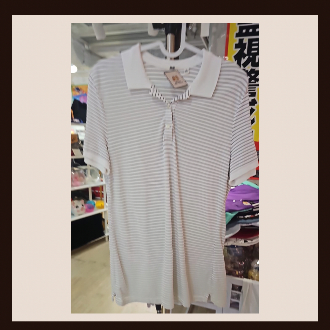 ⛳️ 活力果嶺 Jack Bunny!! 經典橫條紋網眼 Polo 衫