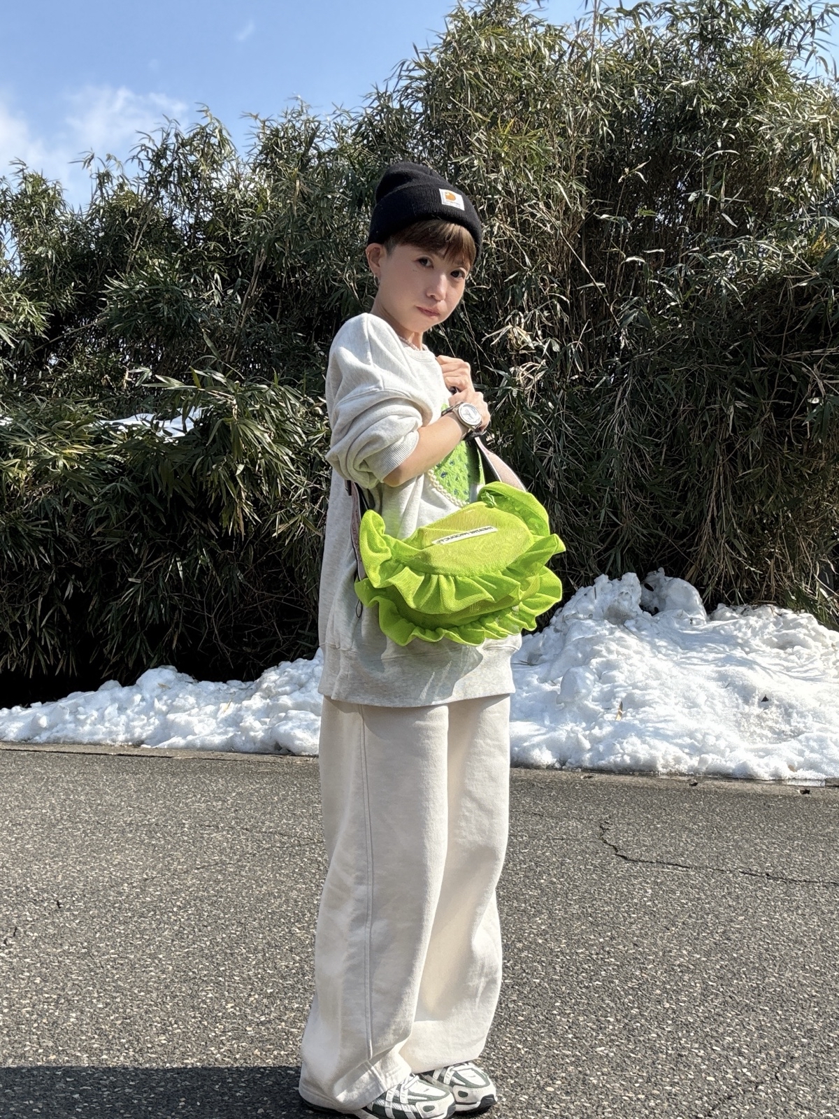 （予約產品)日本TP Ruffle網網斜孭袋