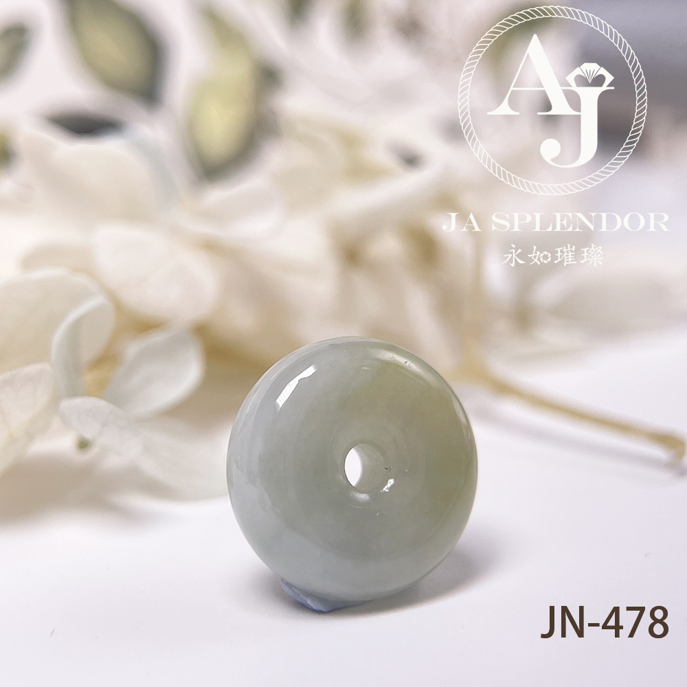 JN-478/482/492/494 天然翡翠A玉 冰潤秋香綠小平安扣