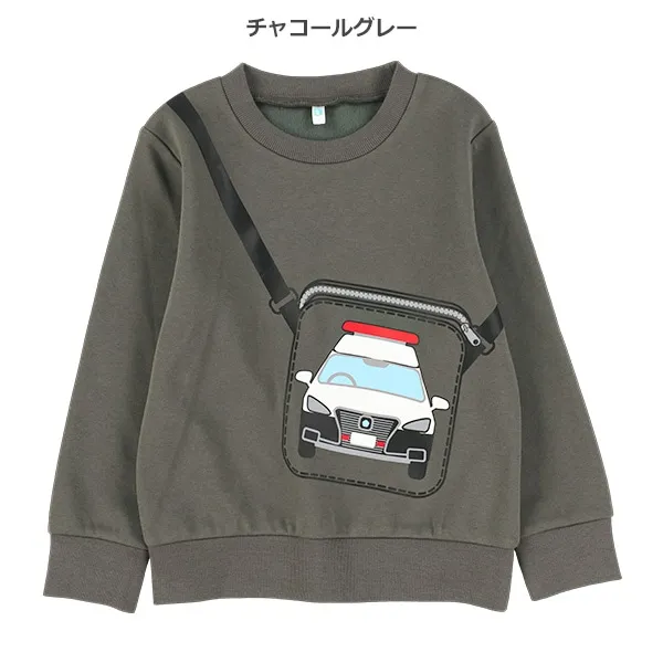 <🌟新品訂購🌟>汽車袋仔圖案薄毛底衞衣[26W-G0701]
